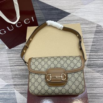 Gucci Monogram Canvas Shoulder Bag