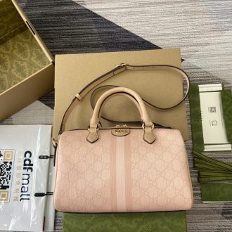 Gucci Pink Monogram Handbag