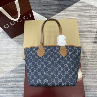 Gucci Monogram Canvas Tote Bag