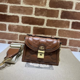 Gucci Embossed Leather Crossbody Bag