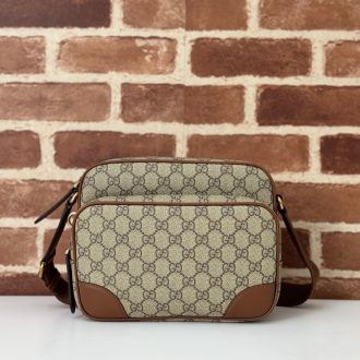 Gucci Canvas and Leather Crossbody Bag