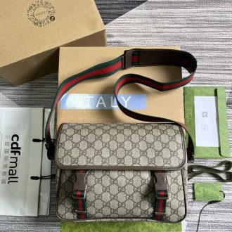 Gucci Signature Monogram Messenger Bag