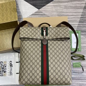 Gucci Signature Monogram GG Canvas Backpack