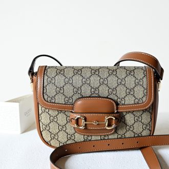 Gucci Horsebit 1955 GG Supreme Shoulder Bag