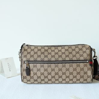 Gucci Monogram Canvas Shoulder Bag