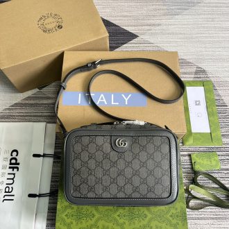 Gucci Monogram Canvas Crossbody Bag