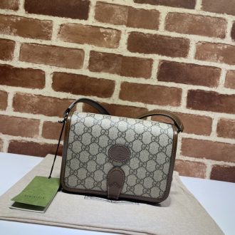 Gucci Monogram Canvas Shoulder Bag