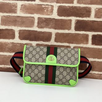 Gucci GG Supreme Neon Trim Crossbody Bag