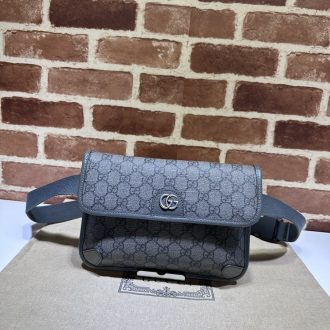 Gucci Signature Monogram Leather Belt Bag