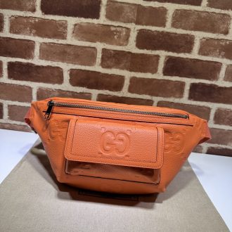 Gucci Orange Leather Belt Bag