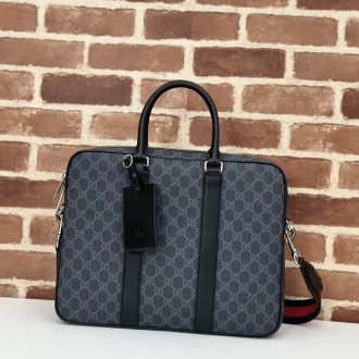 Gucci Signature Monogram Canvas Briefcase