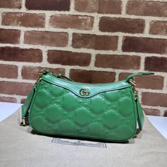 Gucci Emerald Green Quilted Leather Shoulder Bag