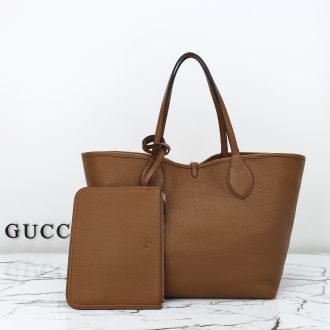 Gucci Brown Leather Tote Bag