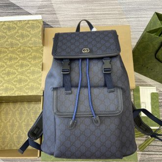 Gucci Monogrammed Canvas Backpack