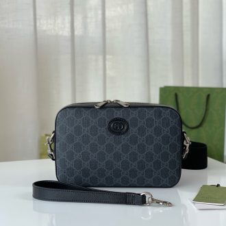 Gucci Monogram Canvas Crossbody Bag