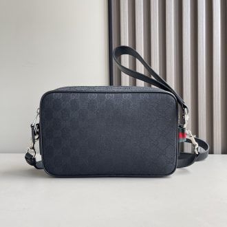 Gucci Black Monogram Crossbody Bag