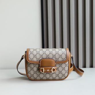 Gucci GG Supreme Canvas Saddle Bag