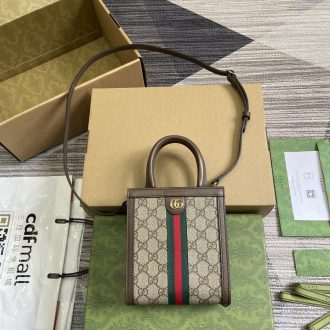 Gucci Mini GG Supreme Canvas Crossbody Bag