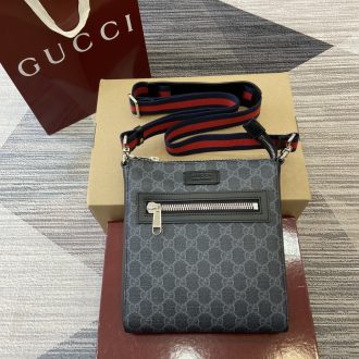 Gucci Signature Canvas Crossbody Bag
