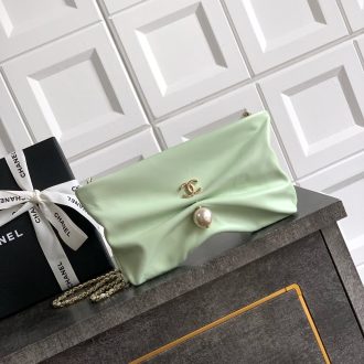 Chanel Elegant Pearl Accent Clutch