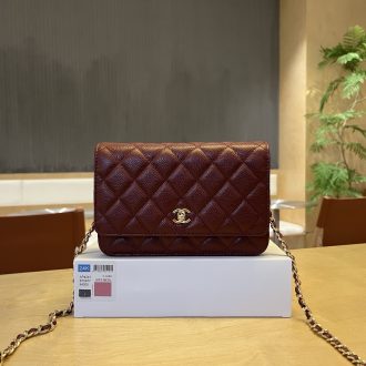 Chanel Quilted Calfskin Wallet on Chain
