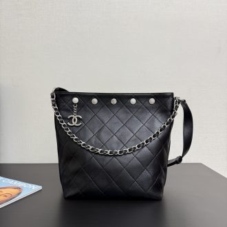 Chanel Quilted Leather Chain Shoulder Bag