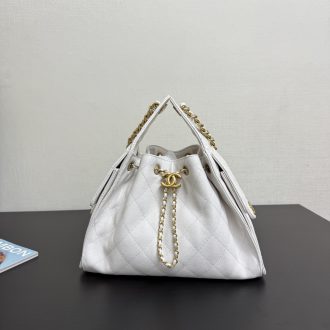 Chanel Quilted Leather Handbag with Chain Detail