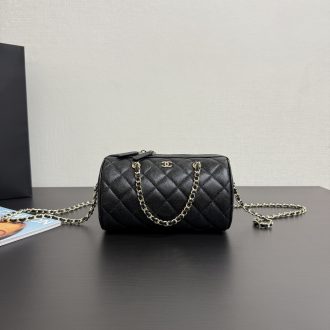 Chanel Quilted Cylinder Mini Bag