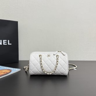 Chanel Quilted Leather Chain Shoulder Bag