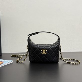Chanel Quilted Caviar Crossbody Bag