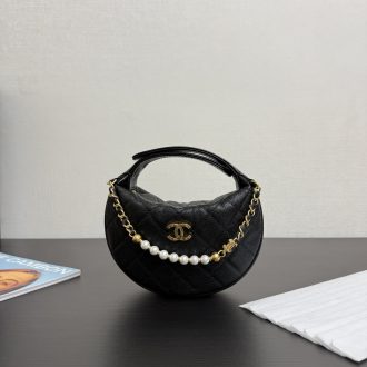 Chanel Quilted Leather Half-Moon Bag