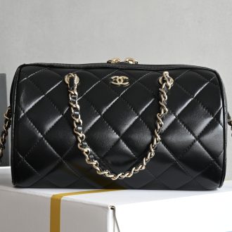 Chanel Quilted Leather Chain Shoulder Bag