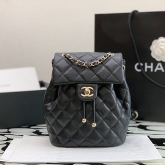 Chanel Quilted Leather Backpack