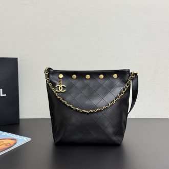Chanel Quilted Leather Chain Shoulder Bag