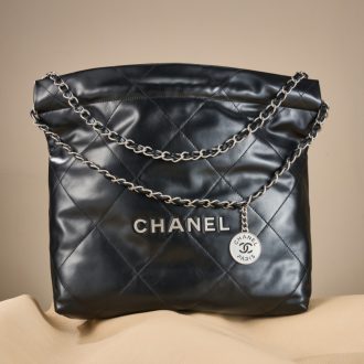 Chanel Quilted Leather Chain Tote Bag