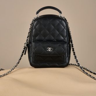 Chanel Quilted Leather Mini Backpack