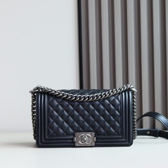 Chanel Quilted Leather Chain Bag