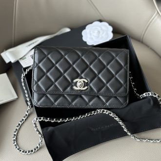 Chanel Quilted Leather Crossbody Bag