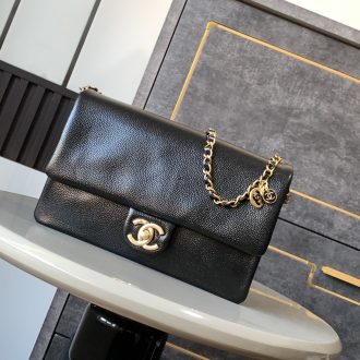 Chanel Classic Black Leather Flap Bag