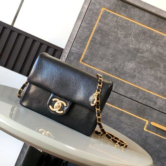 Chanel Classic Black Leather Flap Bag
