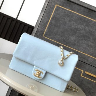 Chanel Classic Flap Bag in Light Blue