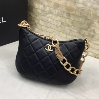 Chanel Quilted Shoulder Bag with Chain Strap