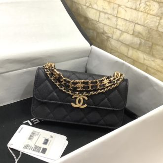 Chanel Quilted Leather Chain Bag