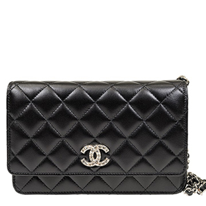 Chanel Quilted Leather Chain Wallet